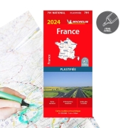 Carte de France plastifie Michelin 2024