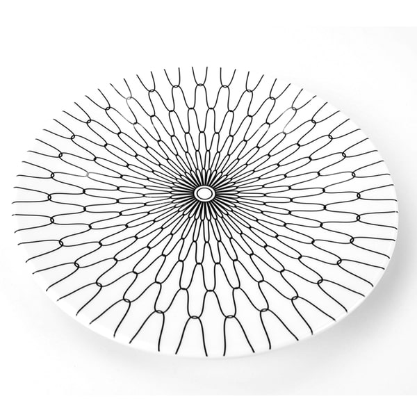 Lot de vaisselle Mlamine BLACK WHITE
