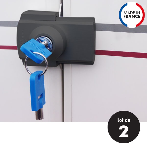 Lot de 2 Verrous IMC Noirs universels