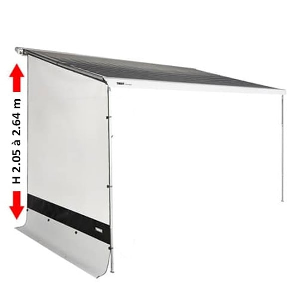 Thule Rain Blocker G2 - Auvent Latéral Avancé 2,50 M XL - Protection Pluie & Vent - Pour Camping, Extérieur