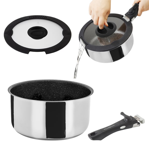 Popote inox Academy Mini 20cm 4+1 pi�ces