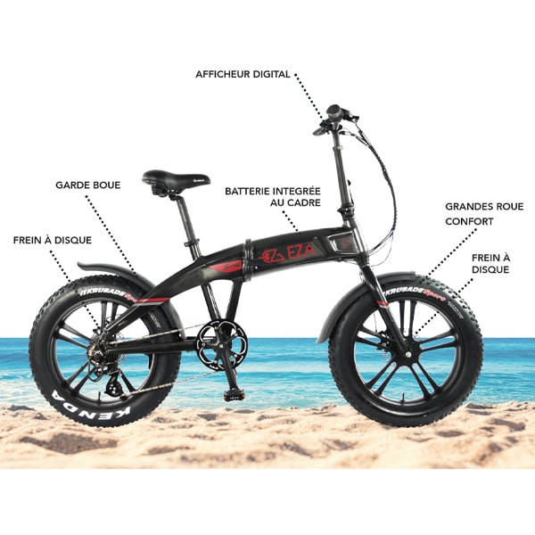 Vlo  assistance lectrique pliant EZA SPORTY