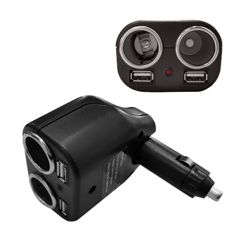 Dual USB Car Auto Allume-cigare Prise Splitter 12V Chargeur Adaptateur De  Puissance Prise - Cdiscount Auto