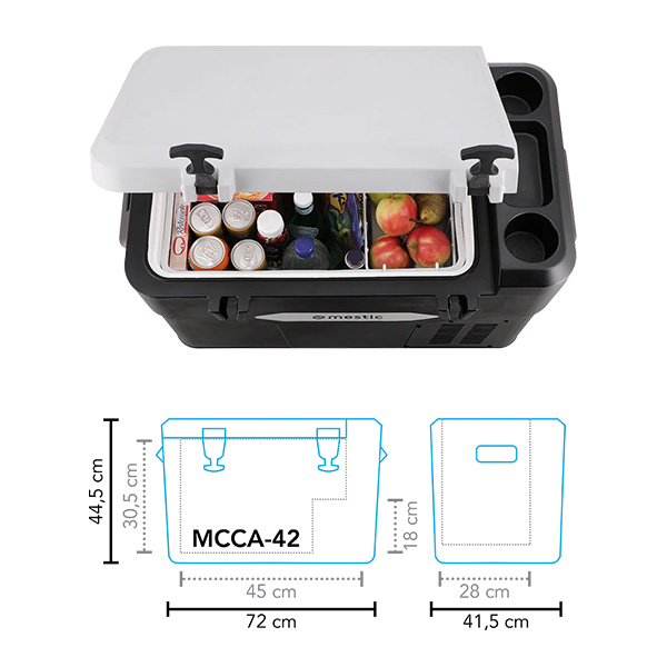 Glacire 42L multifonction 12/24V MESTIC  MCCA-42 AC/DC