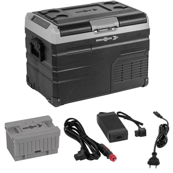 Glacire Brunner POLARYS Freeze 12-220V 45L + batterie lithium