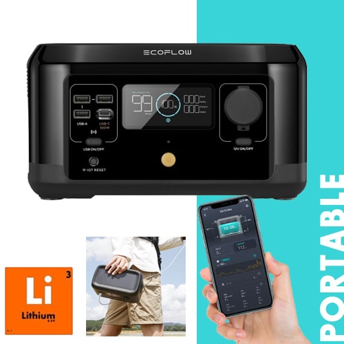 Batterie Lithium Portable ECOFLOW RIVER MINI 17Ah