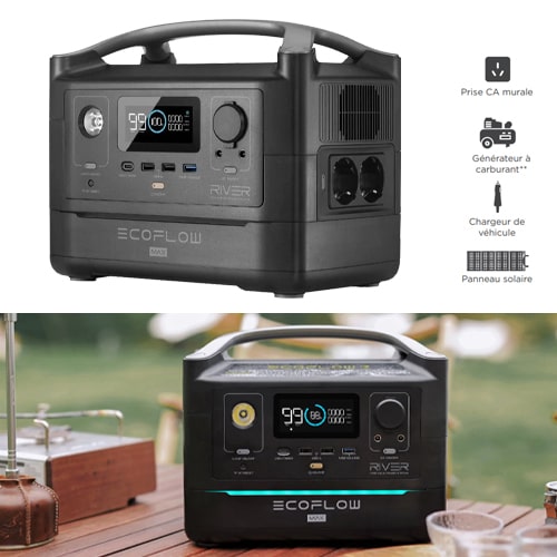 Batterie Lithium Portable ECOFLOW RIVER MAX 48Ah