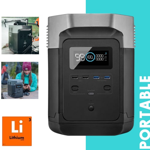 Batterie Lithium Portable ECOFLOW DELTA 100Ah