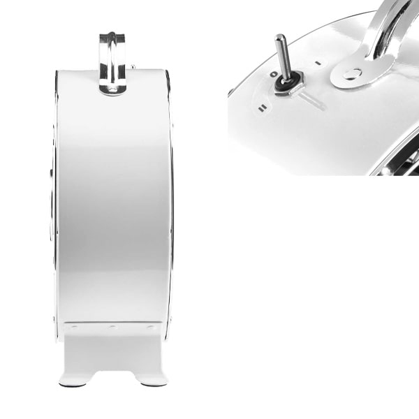 Ventilateur de table blanc mtal 2 vitesses
