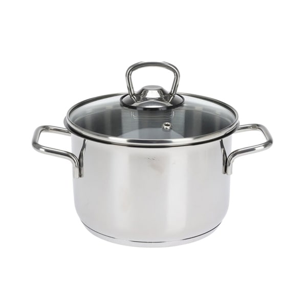 Casserole avec couvercle en acier inoxydable D16cm PREMIUM