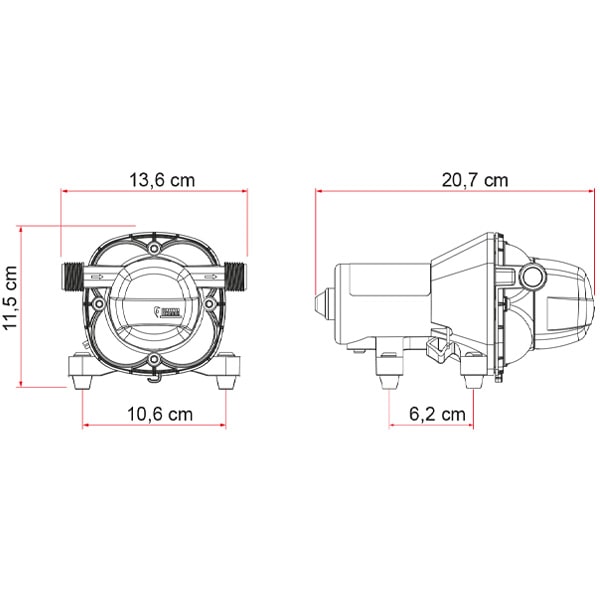 Pompe  eau 12V  Aqua F FIAMMA 10L