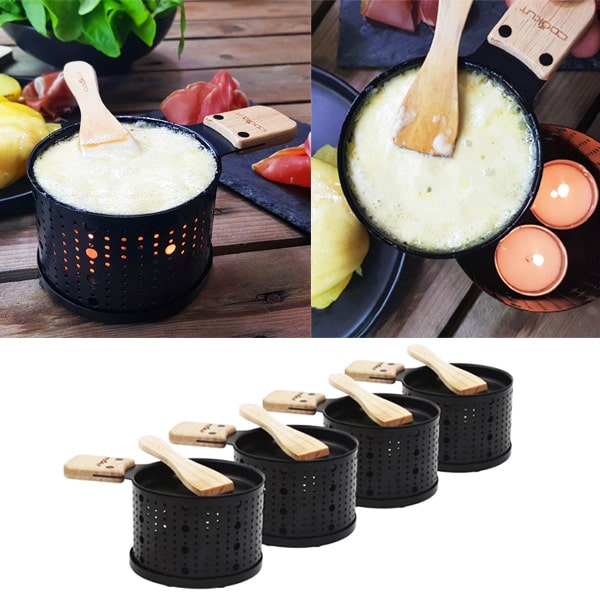 BOITE 20 SPATULES RACLETTE EN BOIS - COOKUT