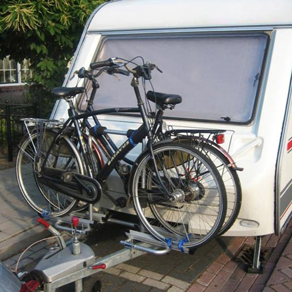 Porte-vélos LAS BC260 noir pour timon remorque et caravane
