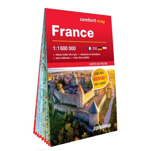Mini Carte de France plastifie