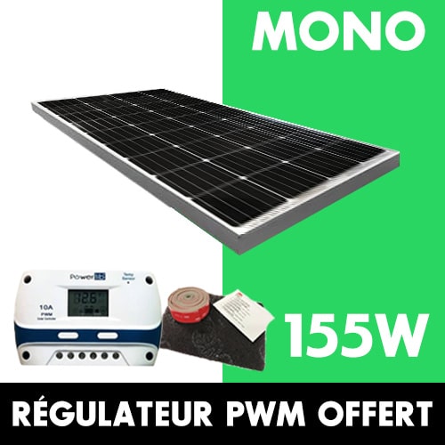 Panneau solaire E-ssential Flat INOVTECH 155W + Kit collage 3M OFFERT