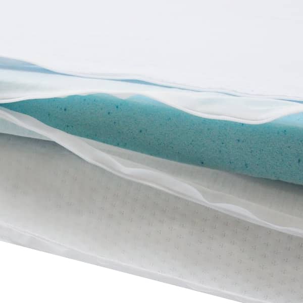 Surmatelas gel  mmoire de forme pour lit 130 x 190 cm coup  droite Reconditionn 