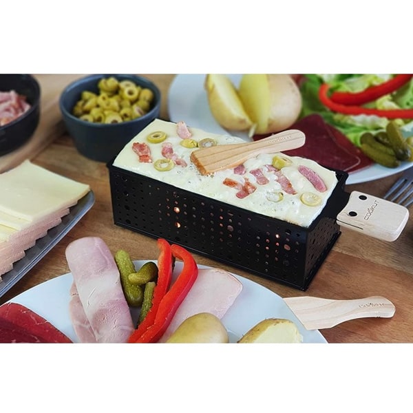 2 sets à raclette individuel à la bougie Rouge Cookut - Raclette - Achat &  prix