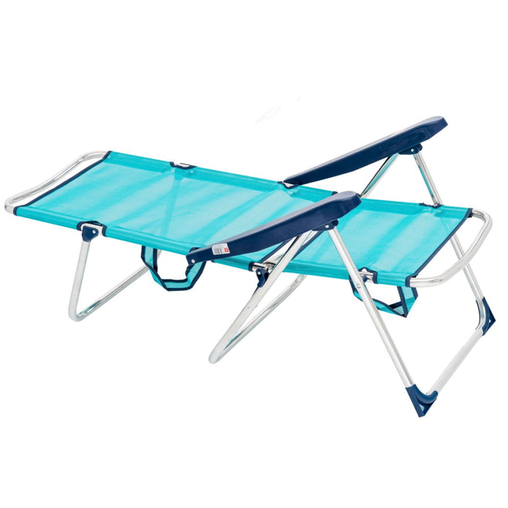 Fauteuil de plage alu confort turquoise TRIGANO