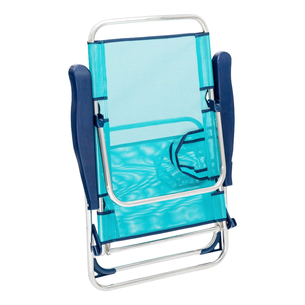 Fauteuil de plage alu confort turquoise TRIGANO