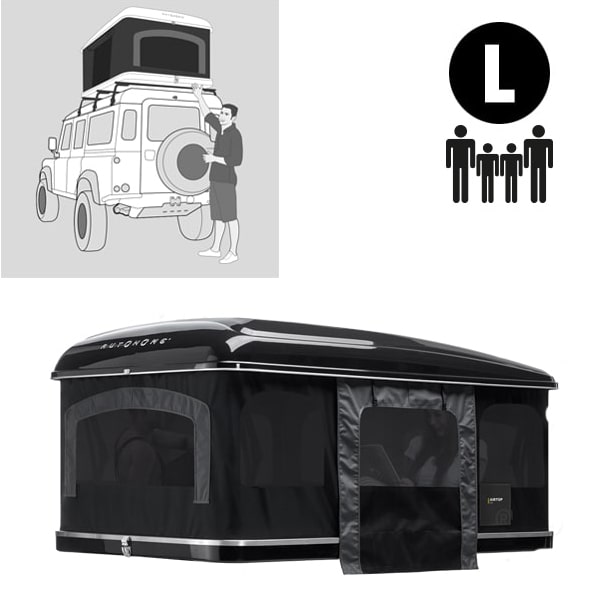 Tente de toit AUTOHOME AIRTOP 360 Blackstorm taille L  vrins
