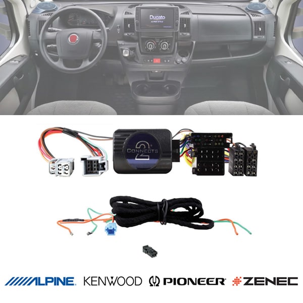 Interface commande volant Ducato autoradio Alpine Pioneer Kenwood Zenec