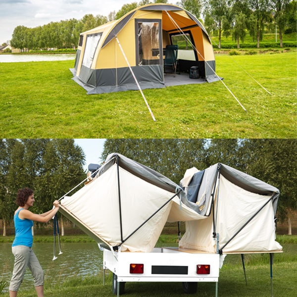 Caravane pliante CAMPLAIR Trigano essieu sans frein