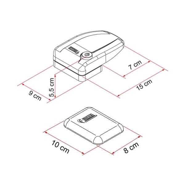 Serrure Fiamma Safe Door Noire
