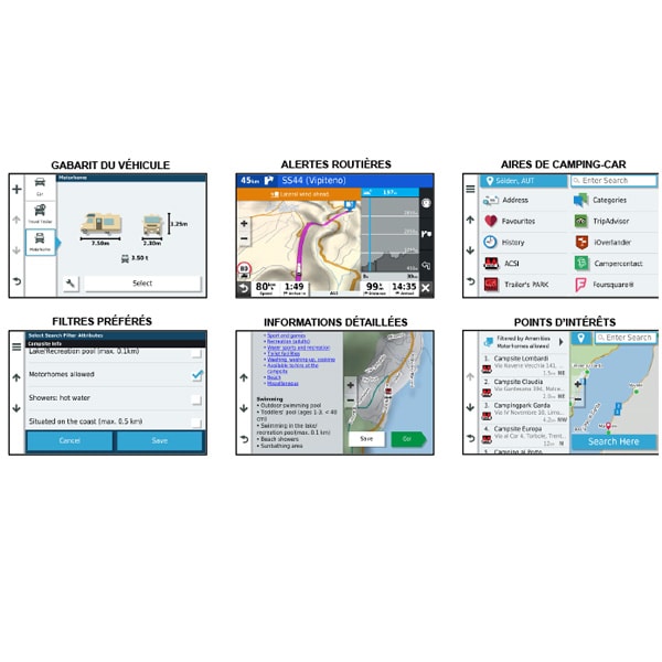 GPS Garmin Camper 895