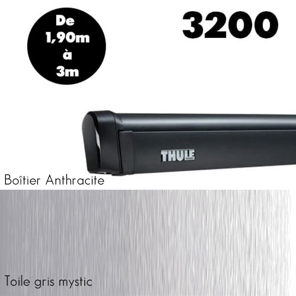 Store THULE Omnistor 3200 Anthracite de 1,90  3 m