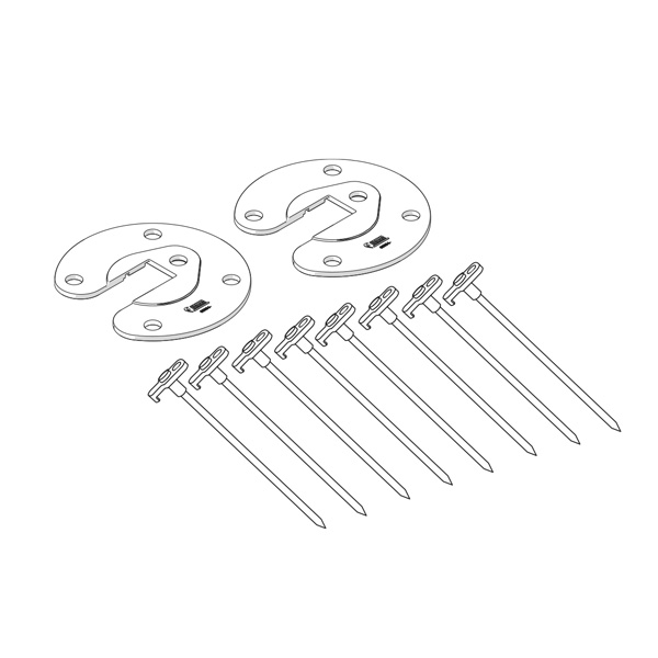 Kit Awning Plate - fixation pieds de store FIAMMA
