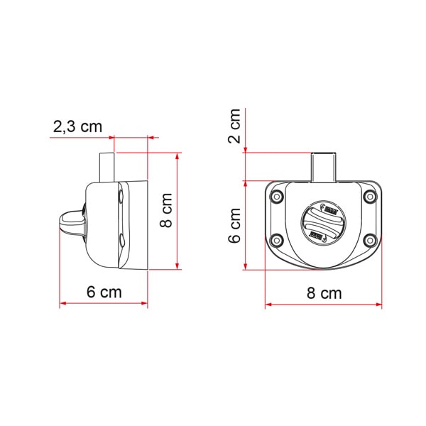 Serrures Safe Door Guardian FIAMMA Transit avant 2006