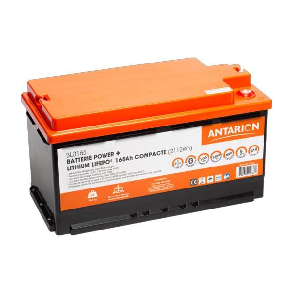 Batterie Lithium 12V 105-165 Ah Bluetooth Power+ ANTARION 
