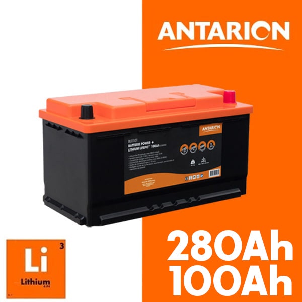 Batterie Lithium 280Ah POWER + ANTARION Bluetooth