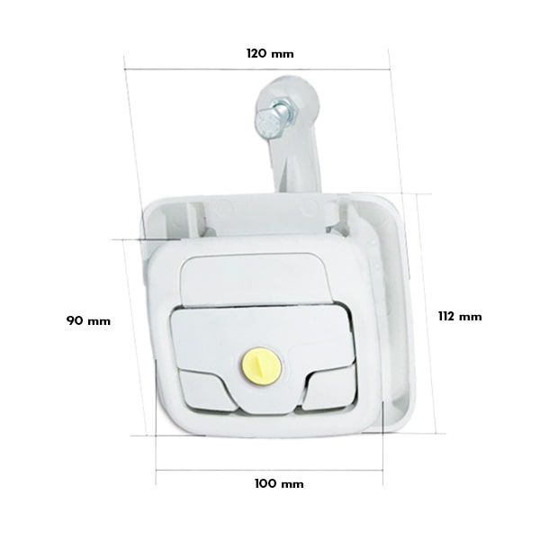 Serrure de coffre Opera blanche FAP