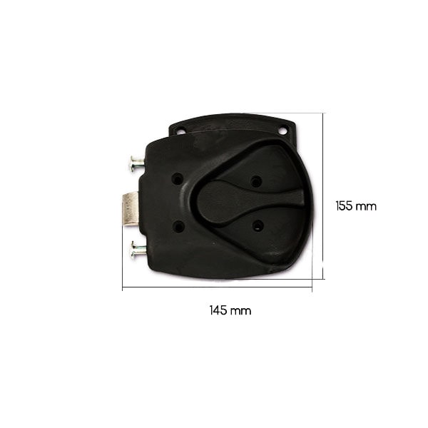 Serrure complte FAP 1059 noire