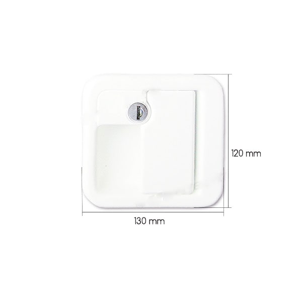 Serrure complte FAP 1059 blanche