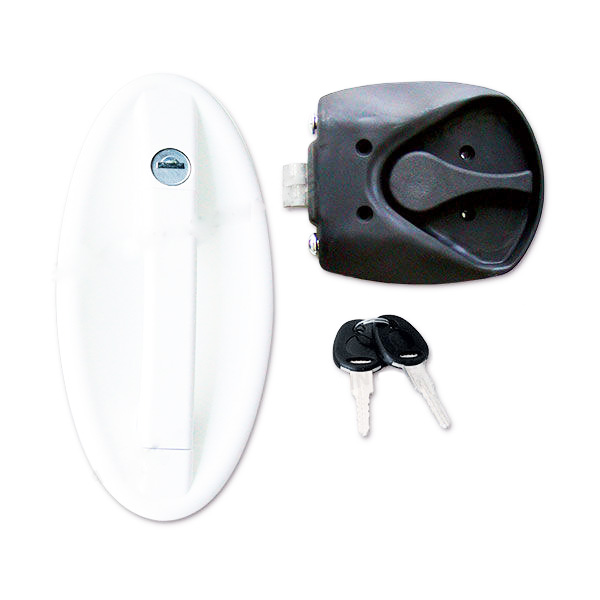 Serrure complte FAP 1095 blanc