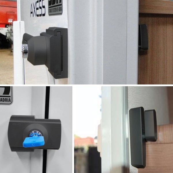 Lot de 5 verrous IMC Noirs et gris Spcial Profil FIAT Ducato aprs 2022 