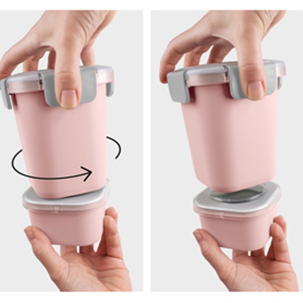 Lot de 2 Lunch Cup Rose Sigma home Food