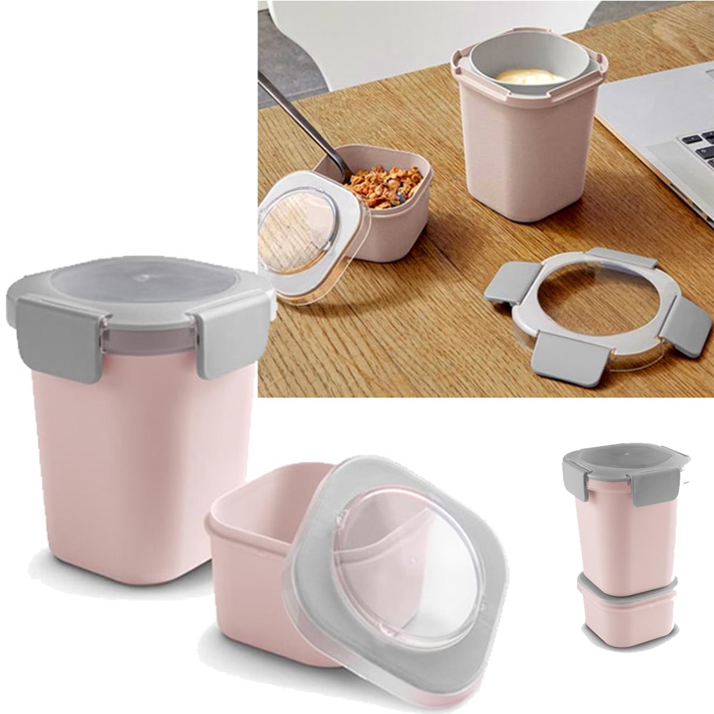 Lot de 2 Lunch Cup Rose Sigma home Food