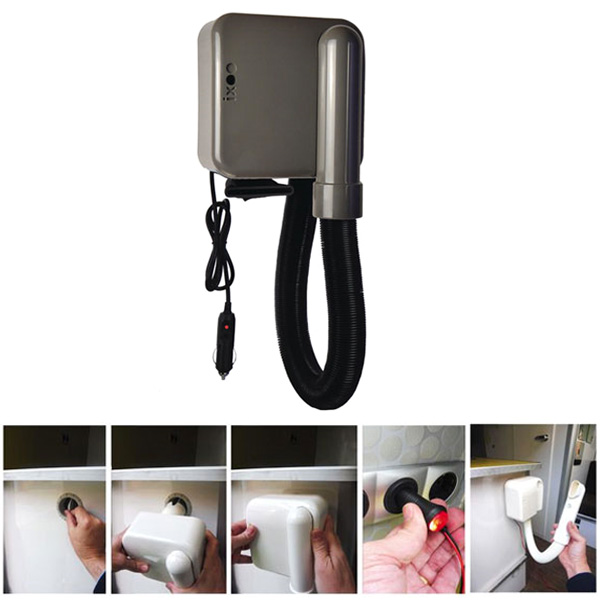 Sche cheveux mural 12V pour chauffage Webasto et Truma