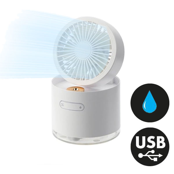 Ventilateur mini usb/piles pour camping-car, caravane, fourgon, van