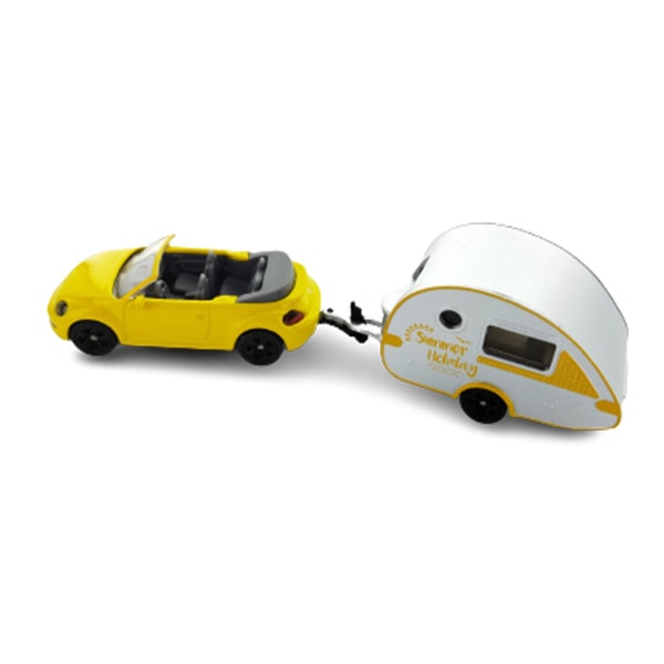 Jouet voiturette Volkswagen + caravane miniature