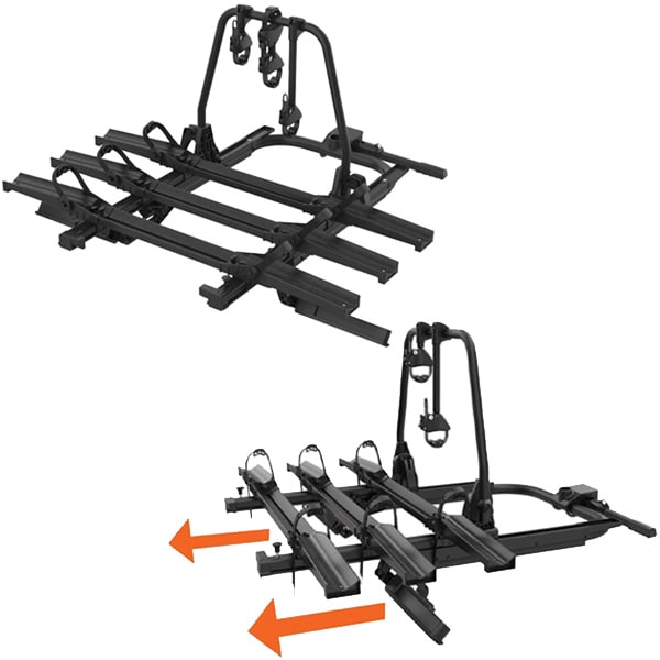 Porte-vlos pour attelage SPINDER SL3 coulissant portes battantes fourgon