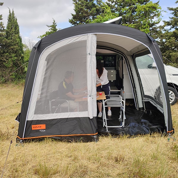 Auvent indépendant gonflable pour Van et fourgon - Équipement caravaning