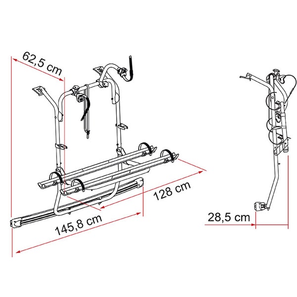 Porte-vlos Fiamma Carry Bike PSA Mini Van Reconditionn 
