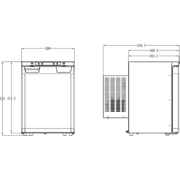 Rfrigrateur encastrable  compresseur CARBEST LR 40L 