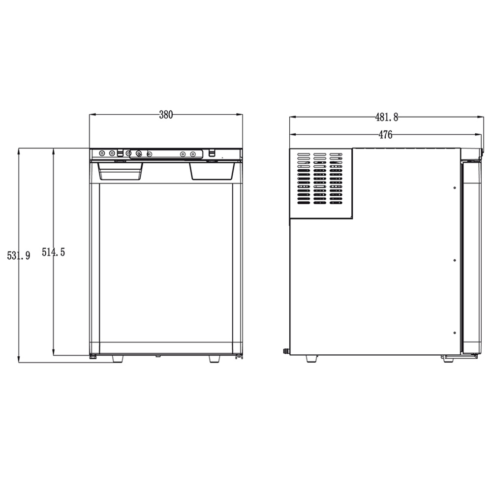Rfrigrateur encastrable  compresseur CARBEST LR 50L 