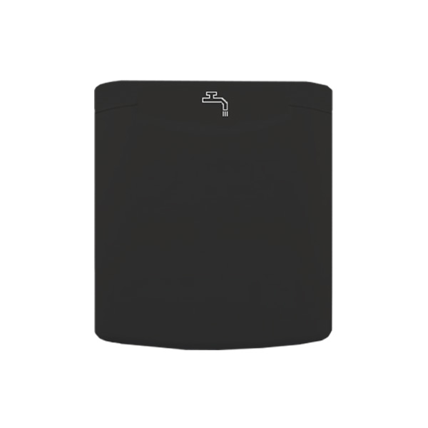 Trappe  eau FAP Noire magntique avec bouchon