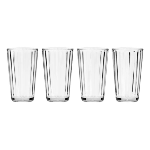 Lot de 4 verres acryliques 45cl